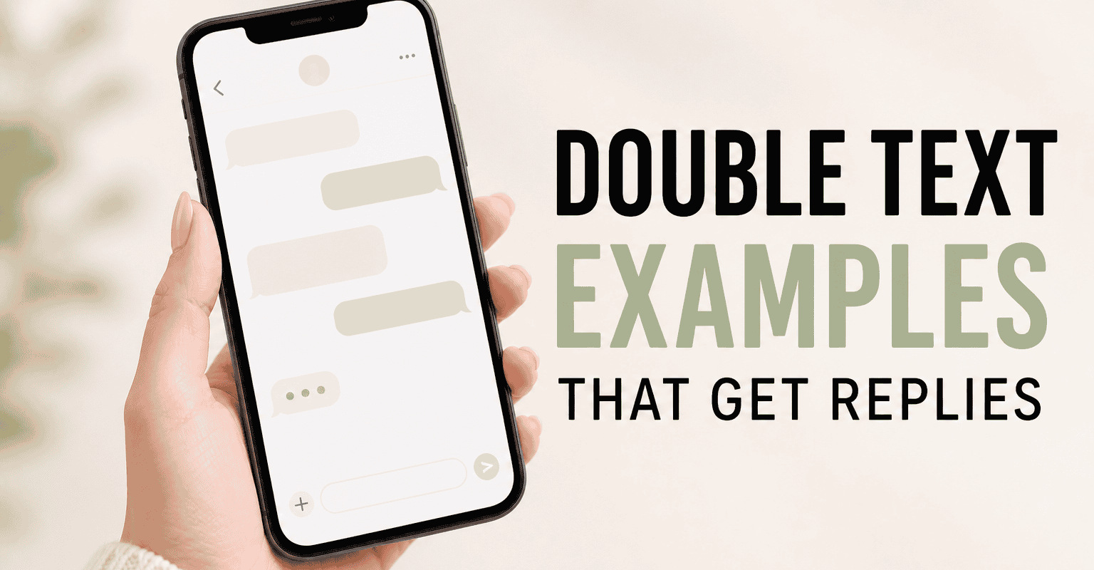 Double Text Examples That Get Replies Without Chasing
