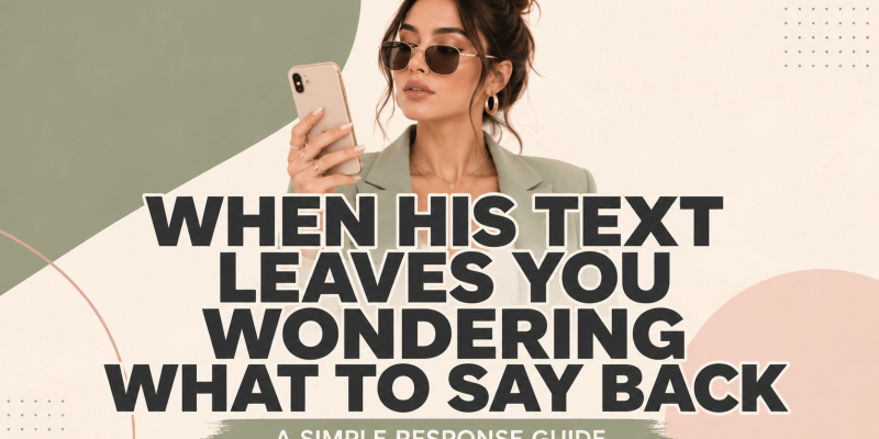 how to respond to a text from a guy