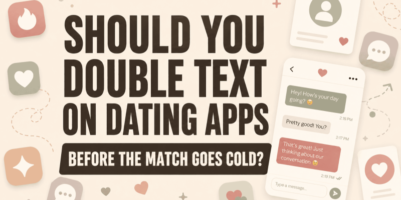Should I double text on dating apps?