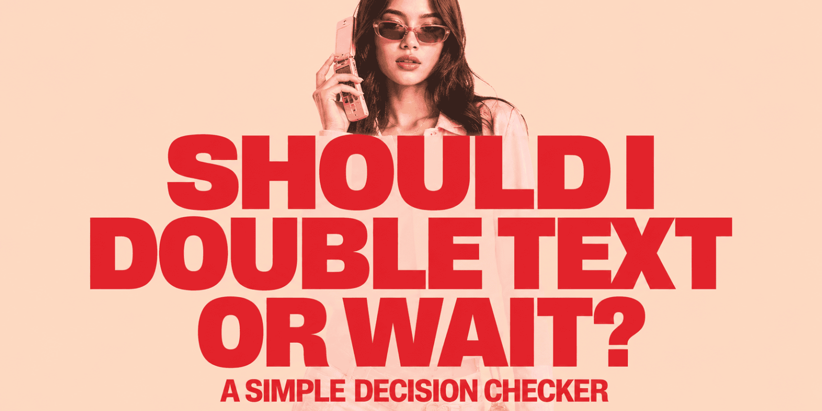 Should You Double Text or Wait? A Simple Decision Checker